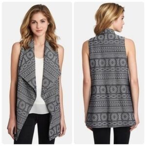 1.State Open Front Sleeveless Cardigan Vest S